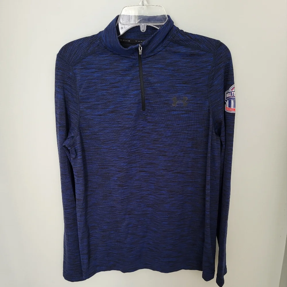 Under Armour Men Medium Walter Camp 1/4 Zip Long Sleeve Heatgear Fitted Pullover
